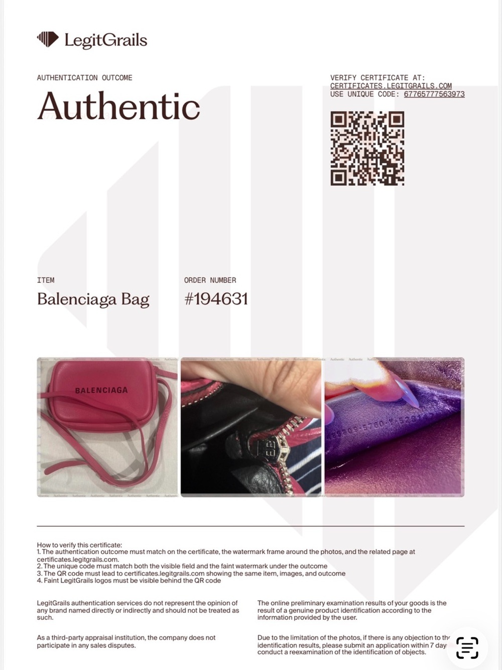 Balenciaga Hot Pink Leather Crossbody Camera Bag